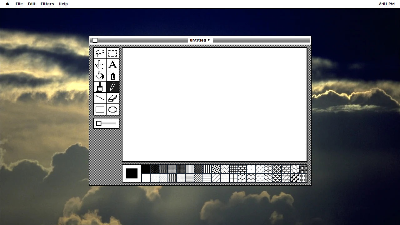 Paint in the February 2025 ryOS snapshot