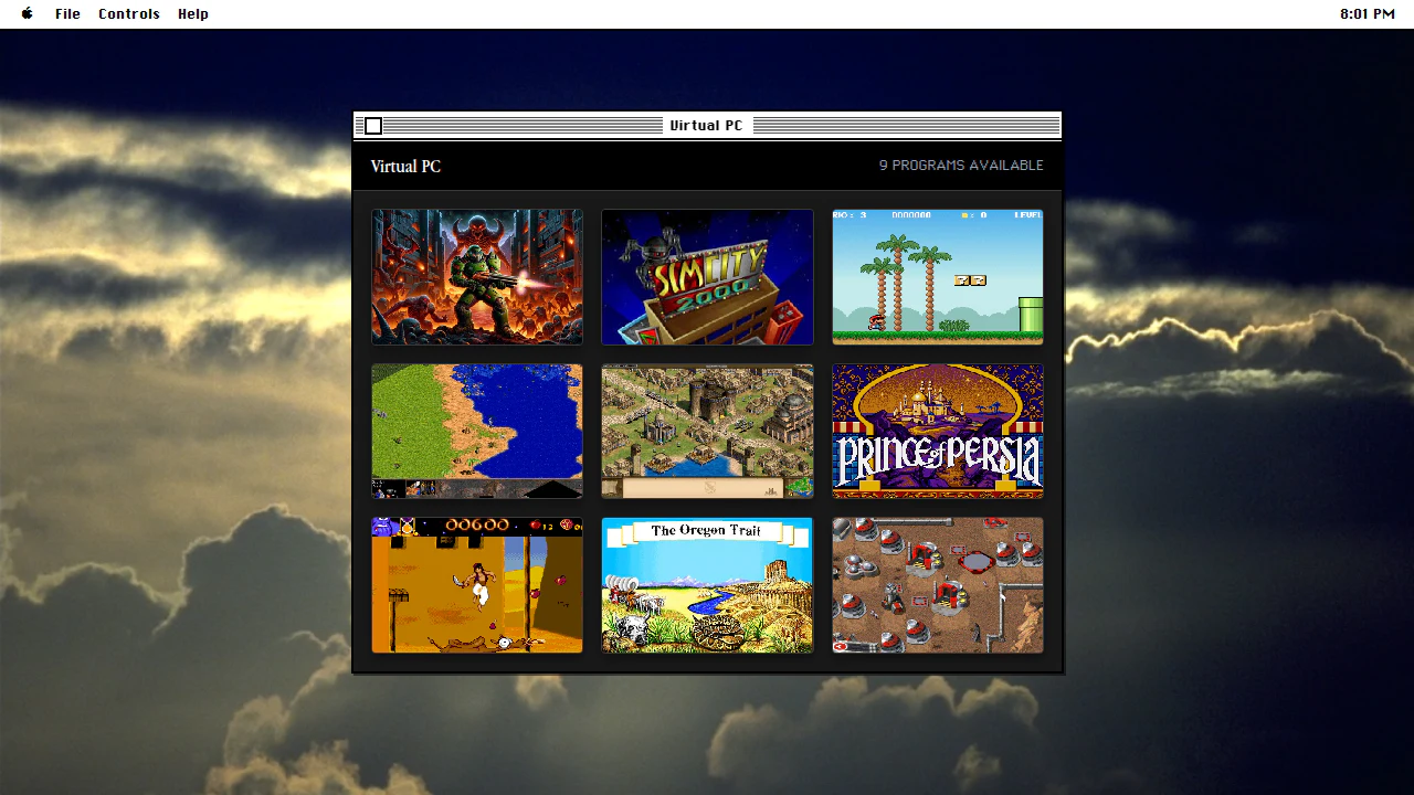Virtual PC in the February 2025 ryOS snapshot