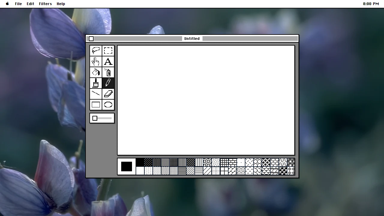 Paint in the April 2025 ryOS snapshot