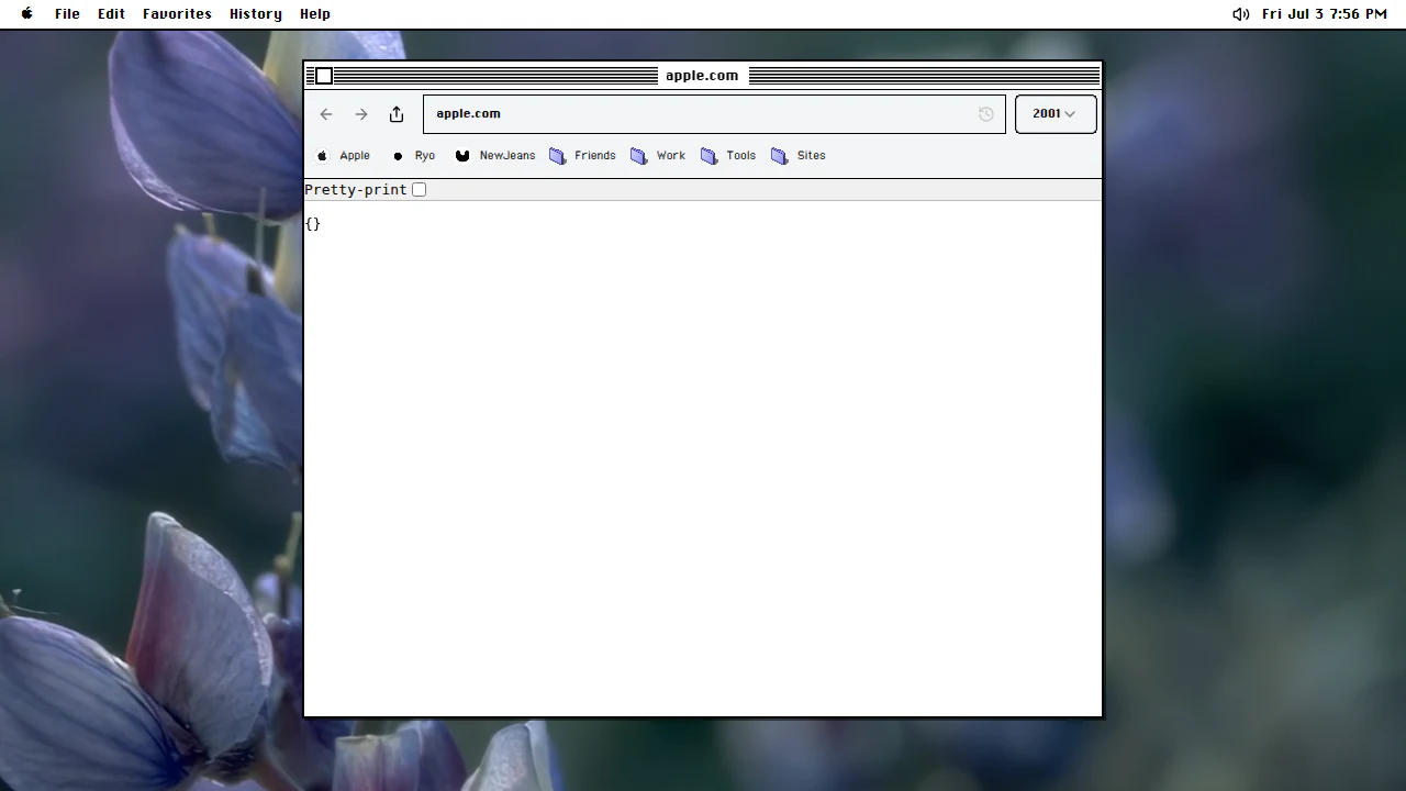 Internet Explorer in the May 2025 ryOS snapshot