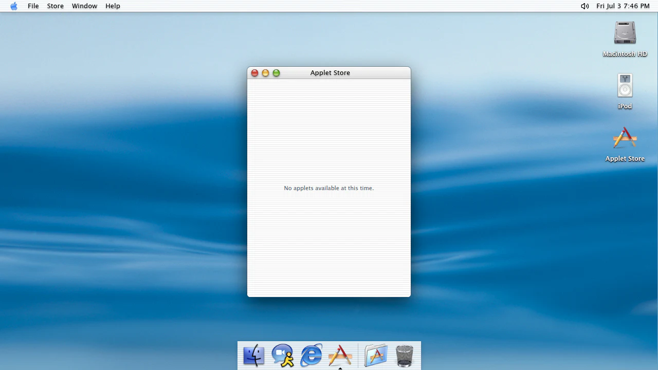Applet Store in the November 2025 ryOS snapshot