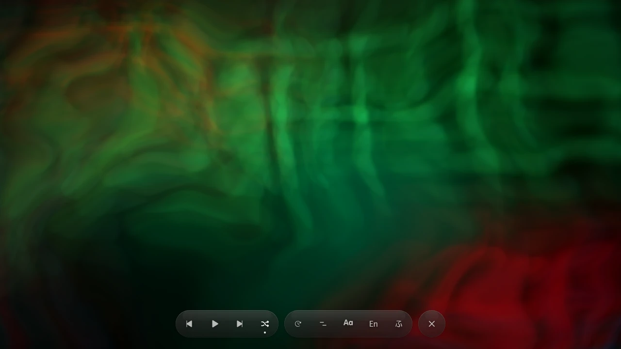 Ambient visuals in the February 2026 ryOS snapshot